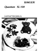 Preview for 1 page of Singer Quantum XL-100 Instruction Manual