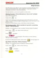 Preview for 7 page of Singer QUANTUM XL-5000 Workbook