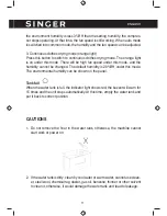 Предварительный просмотр 11 страницы Singer SDHM-10DI Instruction Manual