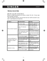 Preview for 14 page of Singer SDHM -10M Instruction Manual