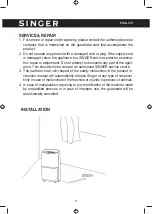 Предварительный просмотр 6 страницы Singer SDHM-16L-55DIA Instruction Manual