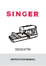 Singer SEQS-6700 Instruction Manual preview