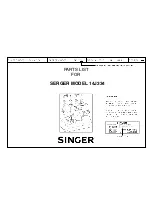 Singer Serger 14J334 Parts List preview