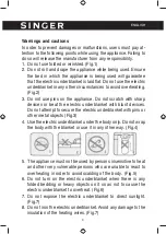 Preview for 4 page of Singer SEUBF-140 Instruction Manual