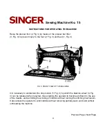 Preview for 4 page of Singer SEWING MACHINE NO. 15 Manual