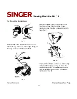 Preview for 9 page of Singer SEWING MACHINE NO. 15 Manual