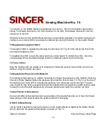 Preview for 14 page of Singer SEWING MACHINE NO. 15 Manual