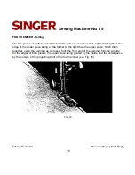 Preview for 20 page of Singer SEWING MACHINE NO. 15 Manual