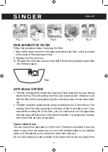 Предварительный просмотр 9 страницы Singer SGR-18100 Instruction Manual