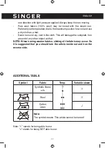 Предварительный просмотр 11 страницы Singer SGR-20100 Instruction Manual