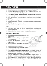 Preview for 9 page of Singer SGR-500LCD Instruction Manual