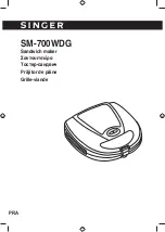 Singer SM-700WDG Manual preview