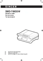 Preview for 1 page of Singer SMD-700GSW Instruction Manual