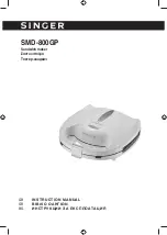 Singer SMD-800GP Instruction Manual preview