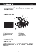 Preview for 5 page of Singer SMW-7520 Instruction Manual