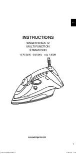 Предварительный просмотр 3 страницы Singer SNG 5.12 Instruction Manual