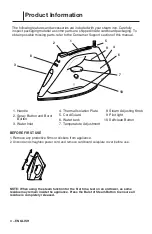 Preview for 4 page of Singer Steam Choice 1.0 Iron Instruction Manual