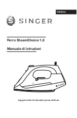 Preview for 25 page of Singer Steam Choice 1.0 Iron Instruction Manual