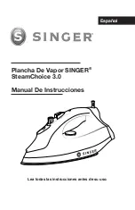 Предварительный просмотр 13 страницы Singer SteamChoice 3.0 Instruction Manual