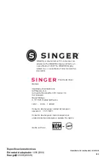 Предварительный просмотр 24 страницы Singer SteamChoice 3.0 Instruction Manual