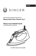 Предварительный просмотр 13 страницы Singer SteamCraft Plus Instruction Manual