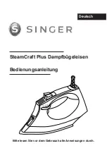 Предварительный просмотр 73 страницы Singer SteamCraft Plus Instruction Manual