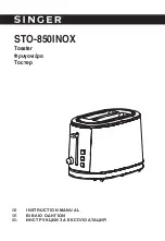 Preview for 1 page of Singer STO-850INOX Instruction Manual