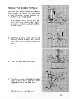 Preview for 17 page of Singer Stylist 476 Instructions Manual