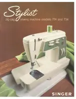 Singer Stylist 774 Instruction Book preview