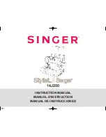 Singer Stylist II Serger Instruction Manual preview