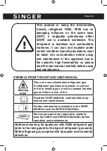 Предварительный просмотр 3 страницы Singer Supreme Dry SDHM-12L Instruction Manual