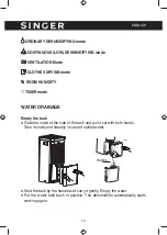 Предварительный просмотр 15 страницы Singer Supreme Dry SDHM-12L Instruction Manual