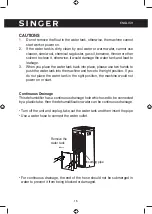 Предварительный просмотр 16 страницы Singer Supreme Dry SDHM-12L Instruction Manual