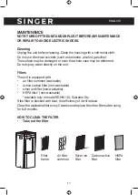 Предварительный просмотр 17 страницы Singer Supreme Dry SDHM-12L Instruction Manual