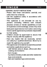 Preview for 2 page of Singer SWK-800DOTS Instruction Manual