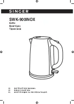 Singer SWK-900INOX Instruction Manual предпросмотр