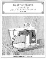 Предварительный просмотр 1 страницы Singer Touch & Sew 638 Instructions Manual