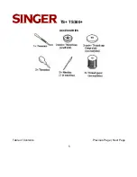 Preview for 5 page of Singer TS+ Instruction Manual