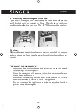 Preview for 12 page of Singer VC-17703030-GRB Instruction Manual