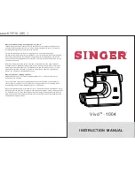 Singer Vivo-1004 Instruction Manual preview