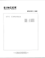 Singer XS1000 Manual preview