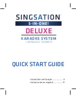 Singsation 5-in-One! DELUXE Quick Start Manual preview