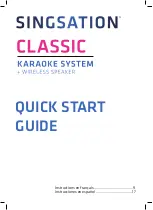 Singsation Classic Quick Start Manual preview