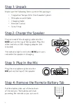 Preview for 2 page of Singsation TEMPO Quick Start Manual