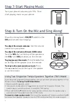 Preview for 4 page of Singsation TEMPO Quick Start Manual