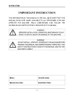 Preview for 2 page of sinmag SM-5L Instruction Manual