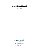 Предварительный просмотр 1 страницы SinoCastel A-266 User Manual