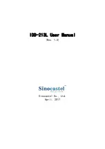 SinoCastel IDD-213L User Manual предпросмотр