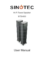 Sinotec BTS-800 User Manual предпросмотр