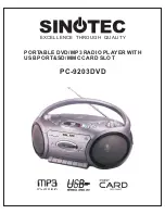 Sinotec PC-9203DVD Manual preview